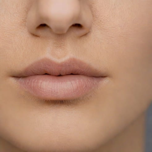 Vertical Labret Scar Healed