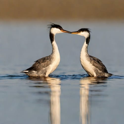 Western Grebe Mating Dance