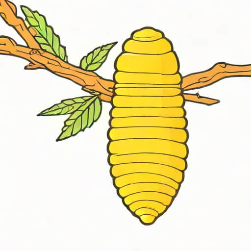 Yellow Silkworm Cocoon